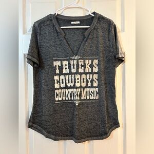 Trucks, cowboys, country music t shirts